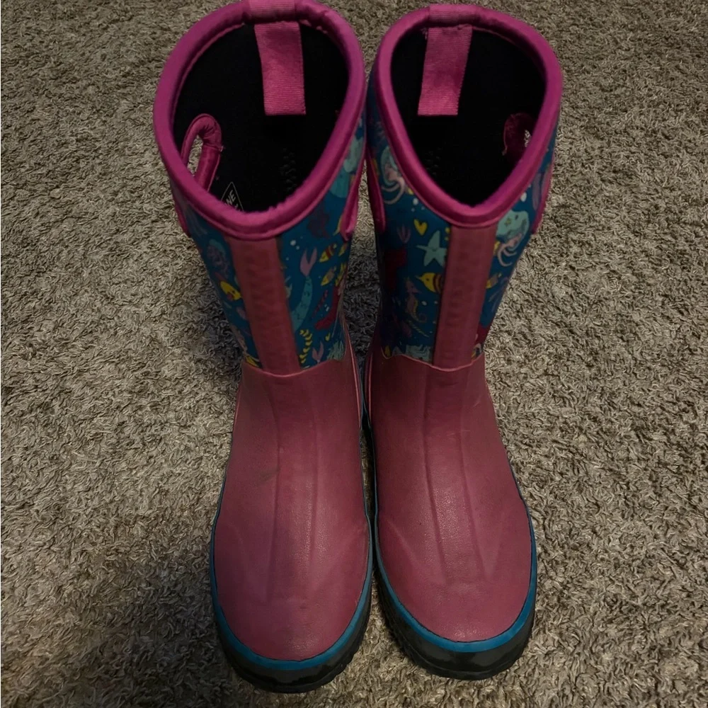 Girls LoneCone Boot-iful Mermaid Neoprene Boots Size 2 - Picture 3 of 7